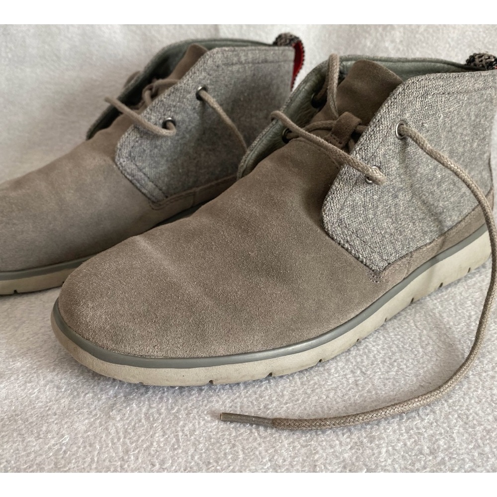 UGG Freamon Men’s Gray Suede Canvas Chukka Ankle Boots Size 7 1018442